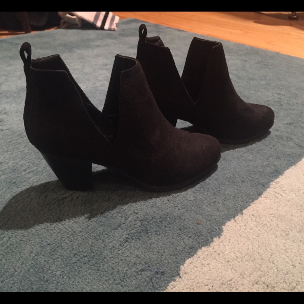 Black ankle boots